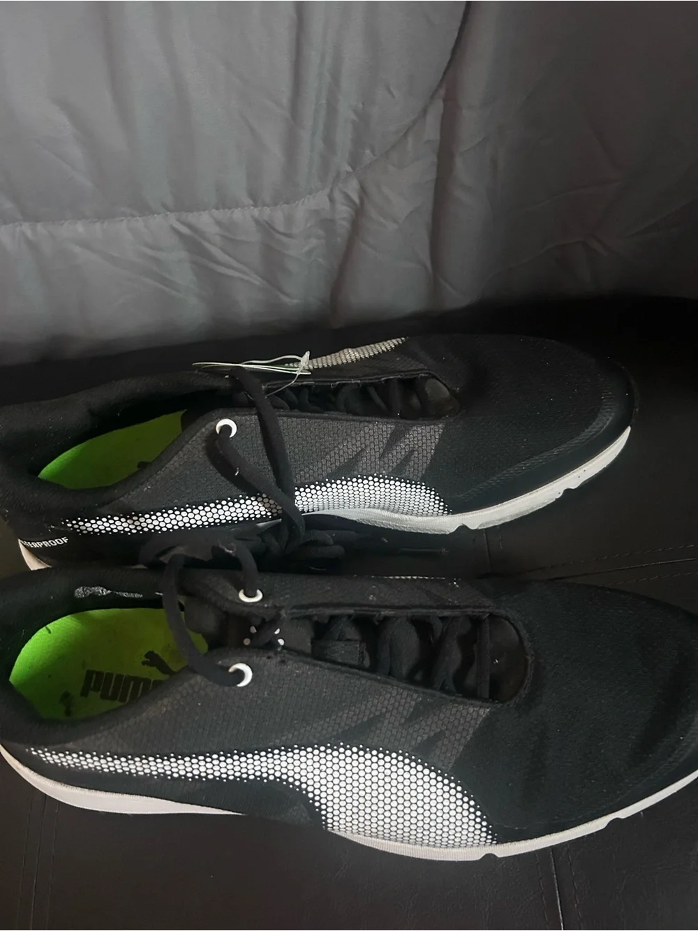 Puma Black and White Men’s Low-Profile Sneakers